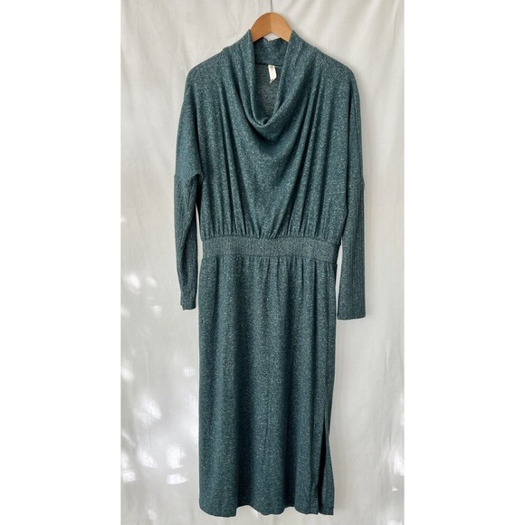Anthropologie Draped Cowl Neck Maxi Dress MEDIUM - Picture 2 of 6